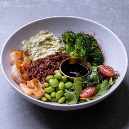 Боул с креветками