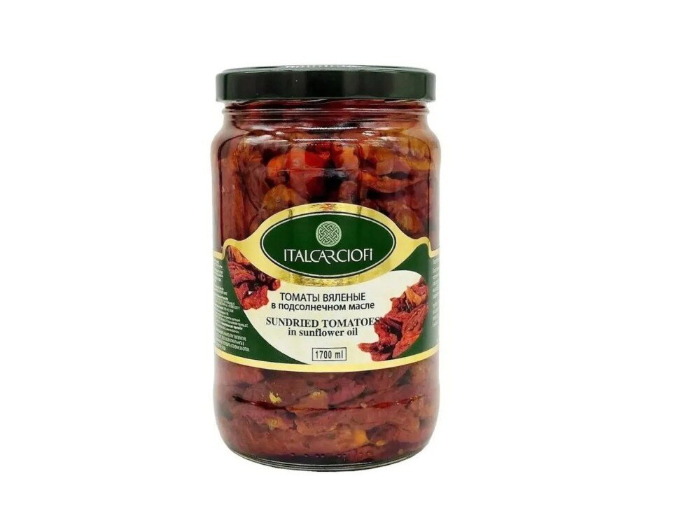 Томаты "Italcarciofi" вяленые в масле, Италия, 1700 мл