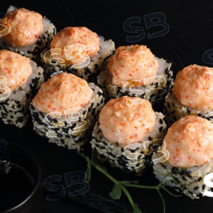 Ролл Запеченная калифорния в кунжуте