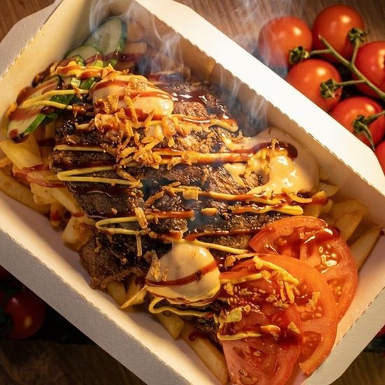 Куш с говяжьим кебабом