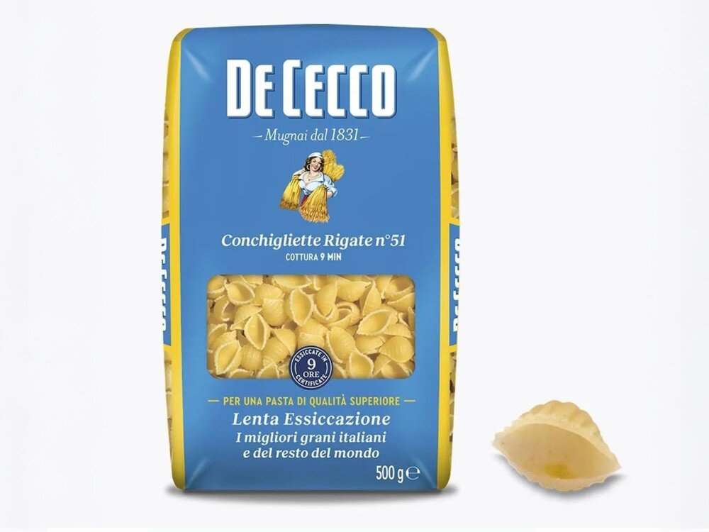 Паста De Cecco №51 Конкильетте Ригате, Италия, 500 г