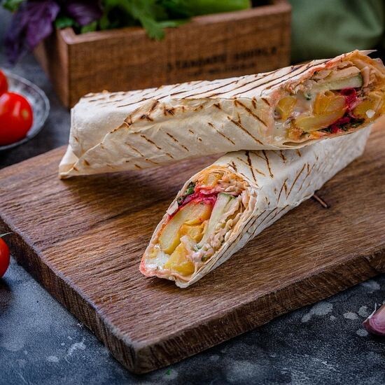 Шаурма микс курица+ягненок в лаваше