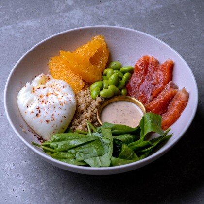 Боул с семгой