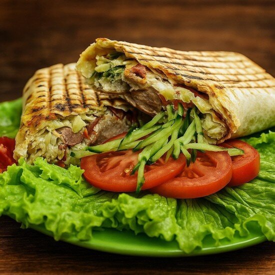 Шаурма свиная с сыром