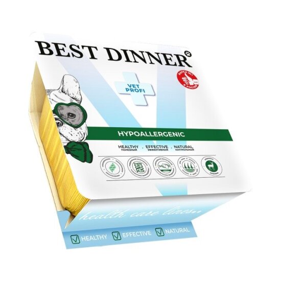 Best Dinner Vet Profi Hypoallergenic консервы для собак и щенков, оленина, монопротеин, ламистер 100 г