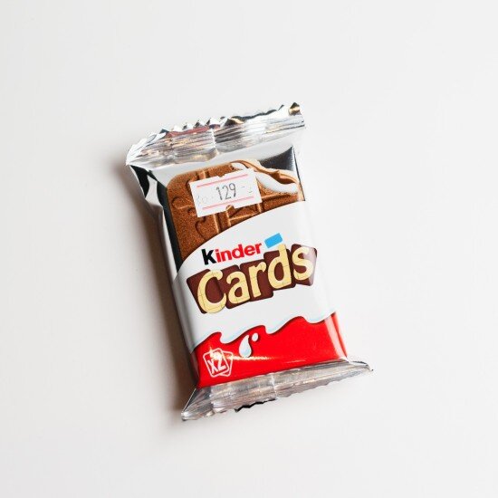 Шоколадно - молочное печенье Киндер Кардс
