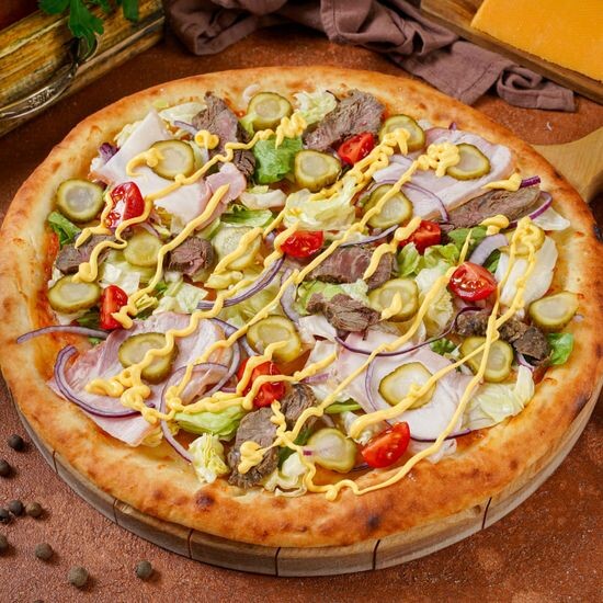 Пицца «Сочный бургер»