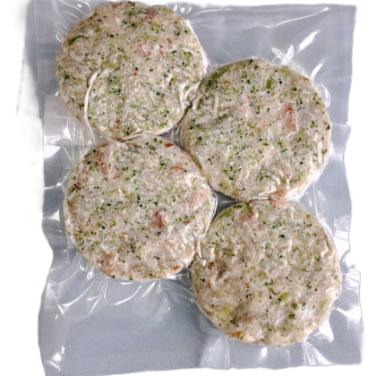 Котлеты из судака с креветками