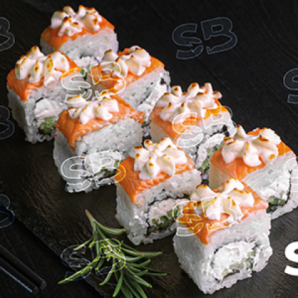 Ролл Филадельфия запеченная