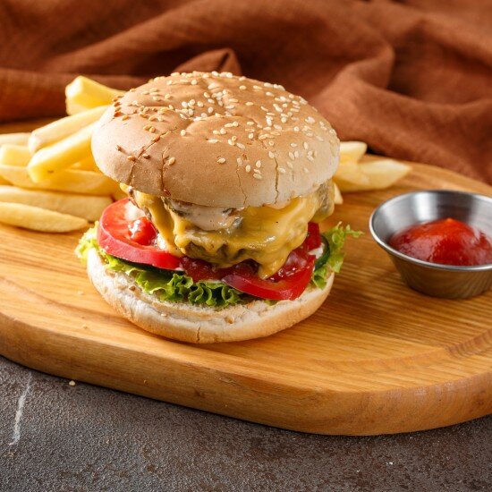 Бургер говяжий мини