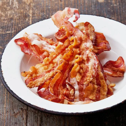 Жаренный бекон с острым перцем