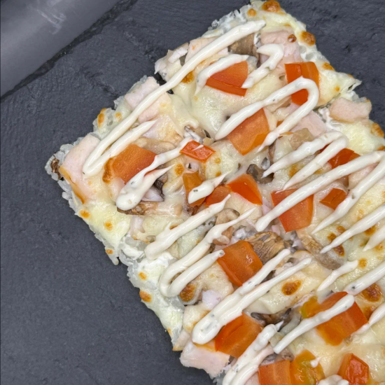 С курицей и грибами