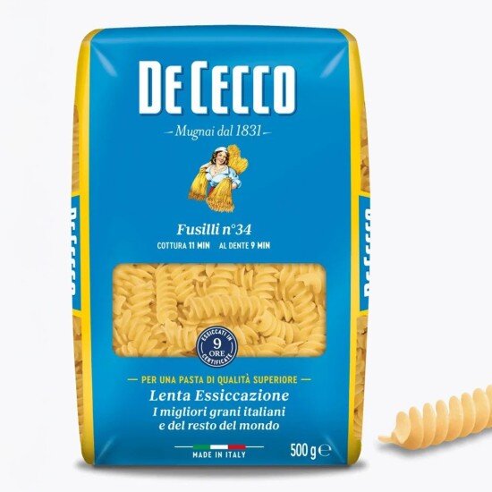 Паста De Cecco №34 Фузилли, Италия, 500 г