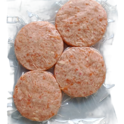 Котлеты из рыбы лососевых пород с креветками