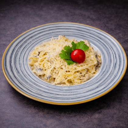 Паста фетучини с морепродуктами