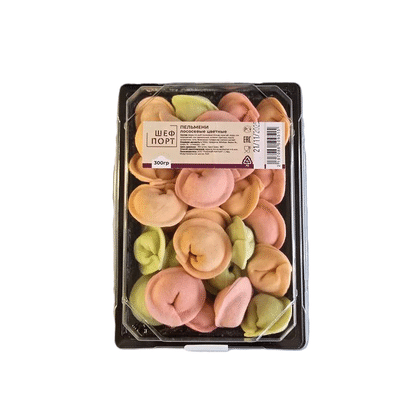 Пельмени лососевые цветные