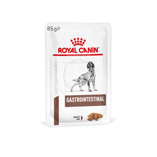 ROYAL CANIN Гастроинтестинал пауч для взрослых собак при расстройствах пищеварения, паштет, 85 г