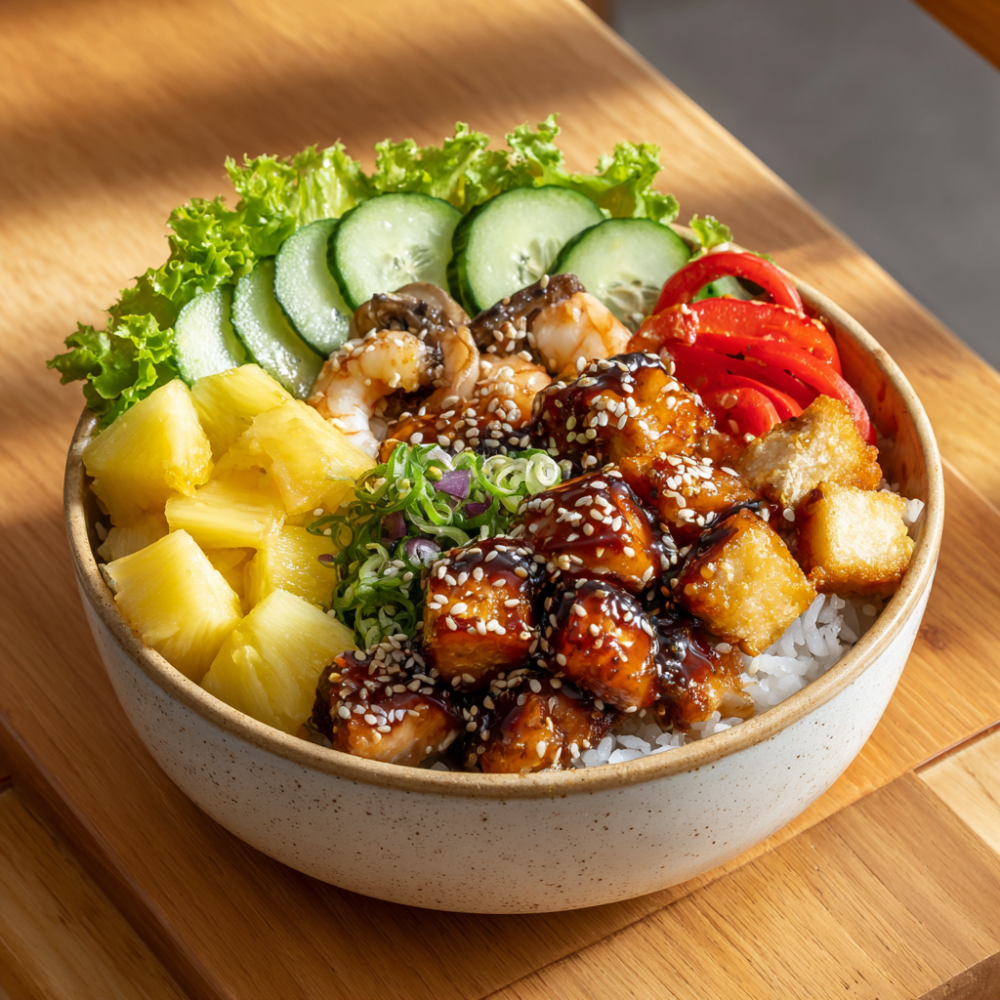 Поке с креветками