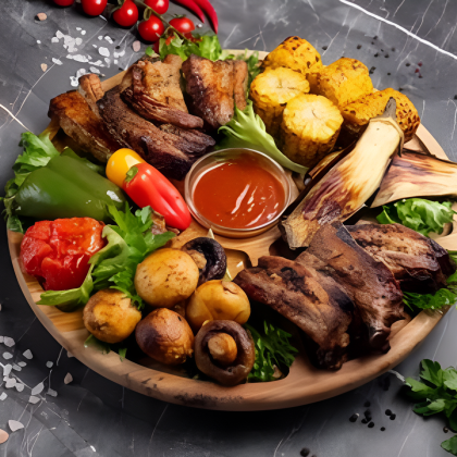 №7 Шашлычный сет из ребер с овощами