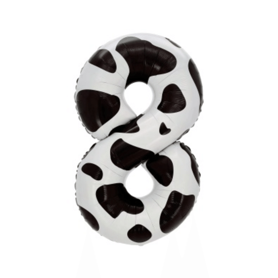 ≈ 100 см, Цифра 8, Пятнышки, Черный/Белый