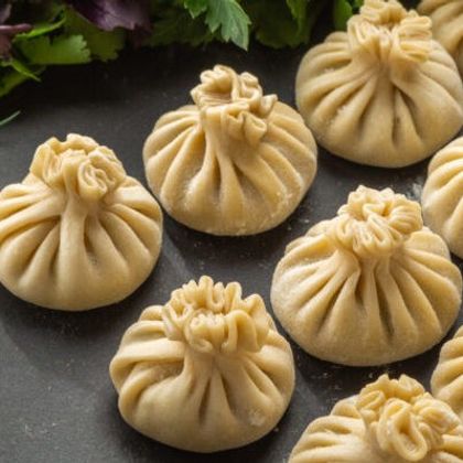 Беби-хинкали с курицей и телятиной