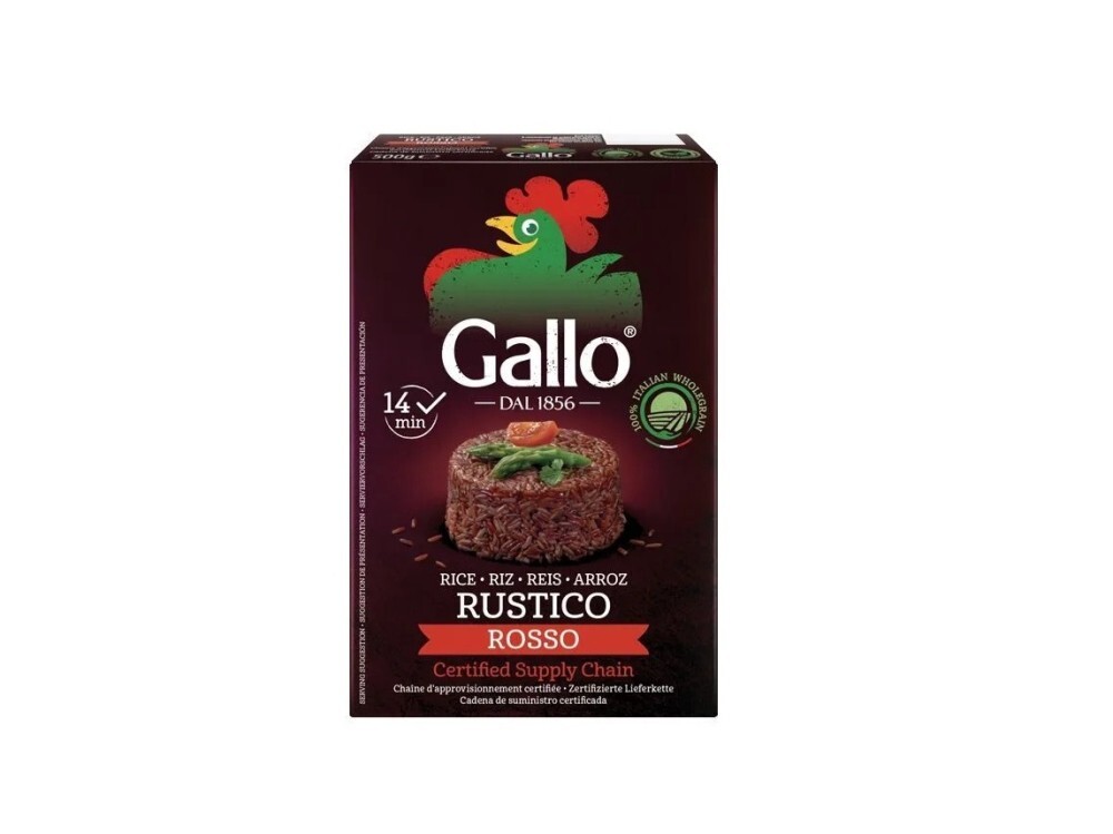 Красный Рис интеграле GALLO Rosso, Италия, 500 г