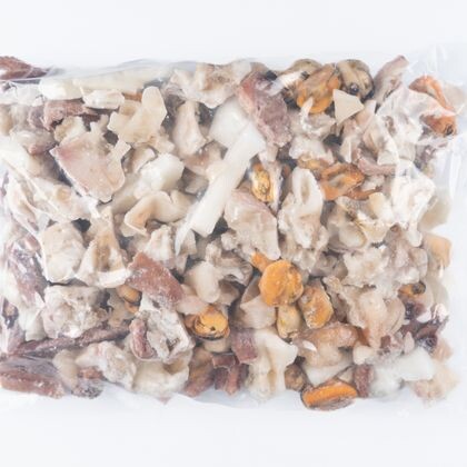 Морской коктейль, IQF (ПРОЗРАЧНЫЙ ПАКЕТ, 10x1кг, упак 1/10, 3300/02029, Zhejiang Zhoufu Food Co., Ltd , Китай)