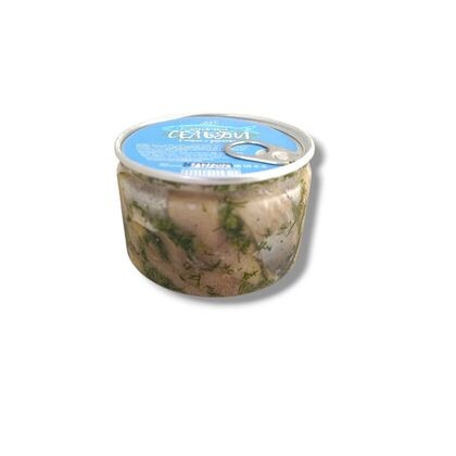 Кусочки сельди в масле с укропом пл.б. 1/250