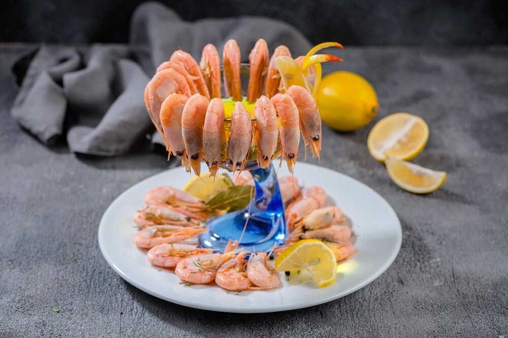 Креветки отварные