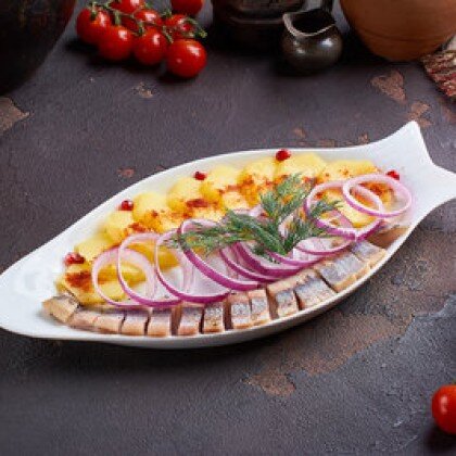 Селедка с картошкой