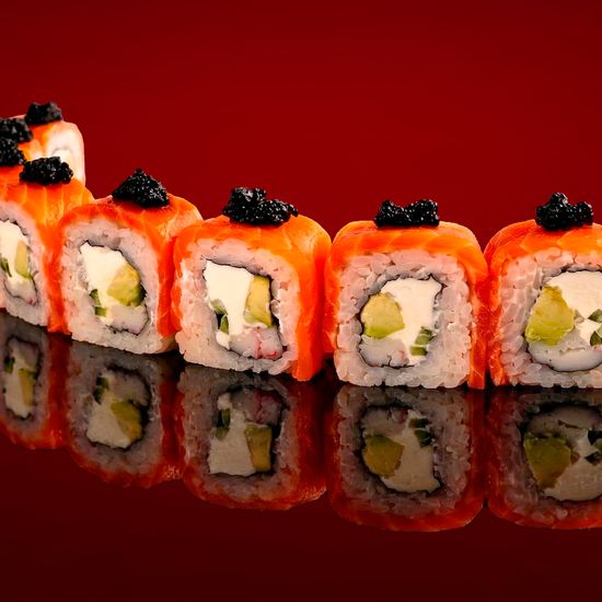 Филадельфия с Камчатским Крабом и Икрой Палтуса