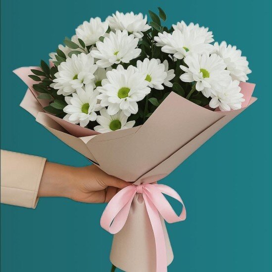 Букет из кустовой хризантемы