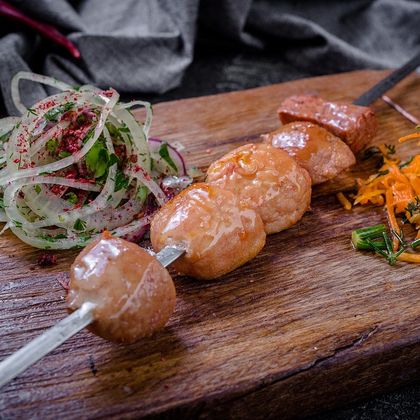 Шашлык из бараньих семенников