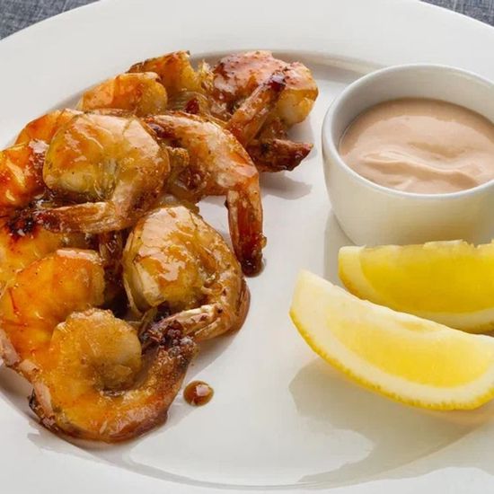 Креветки тигровые с соусом Тысяча островов