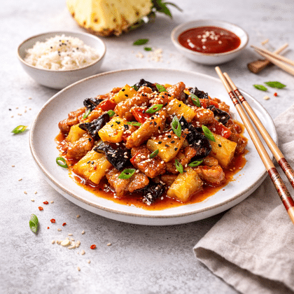 Свинина с ананасами