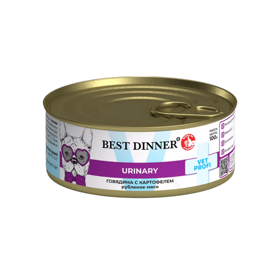 Best Dinner Vet Profi Urinary консервы для собак, говядина, 100 г