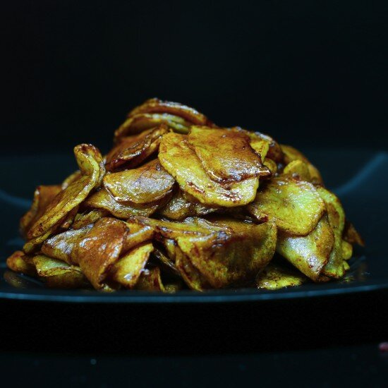 Жаренный картофель в соевом соусе