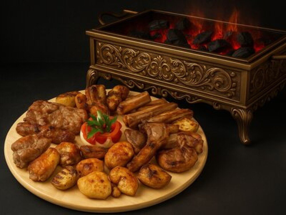 Мясо да картофель!