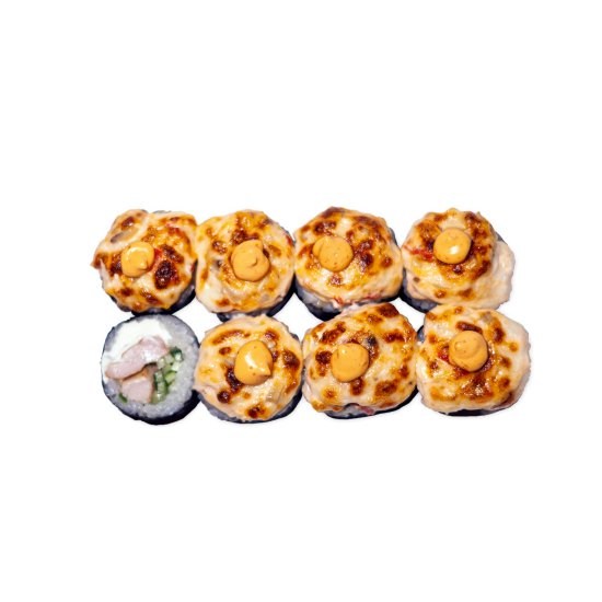 Запеченный ролл с курицей