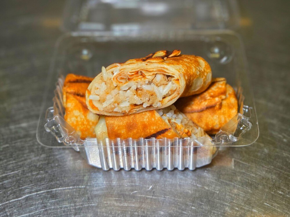 Фаршированные блины с мясом и рисом