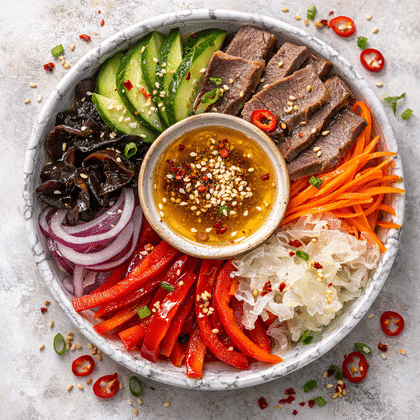 Салат «Китайский с языком»