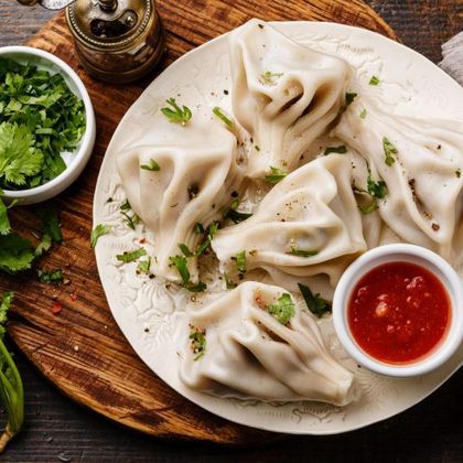 Вареные хинкали с телятиной 3 шт