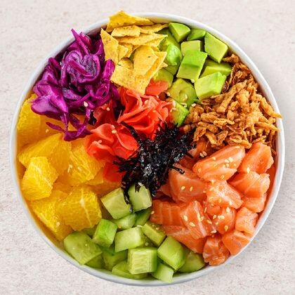 Поке с лососем