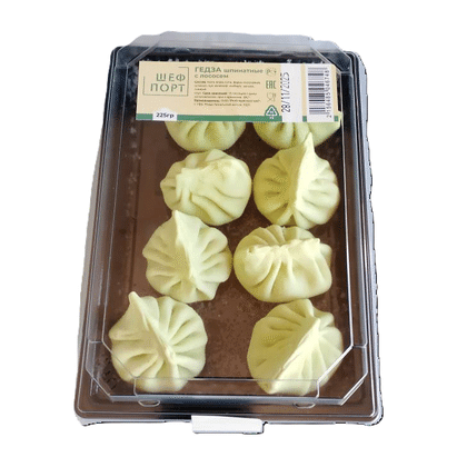 Гедза шпинатные с лососем