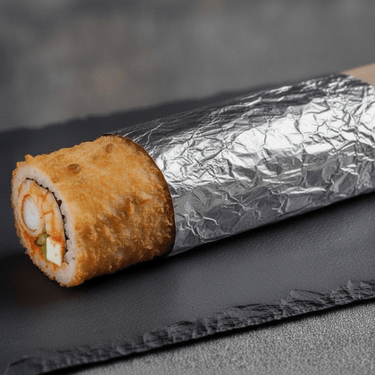 Шауролл жареный креветка