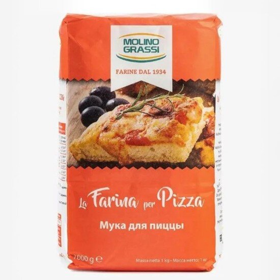 Мука пшеничая Molino Grassi "Farina" для пиццы, 1 кг
