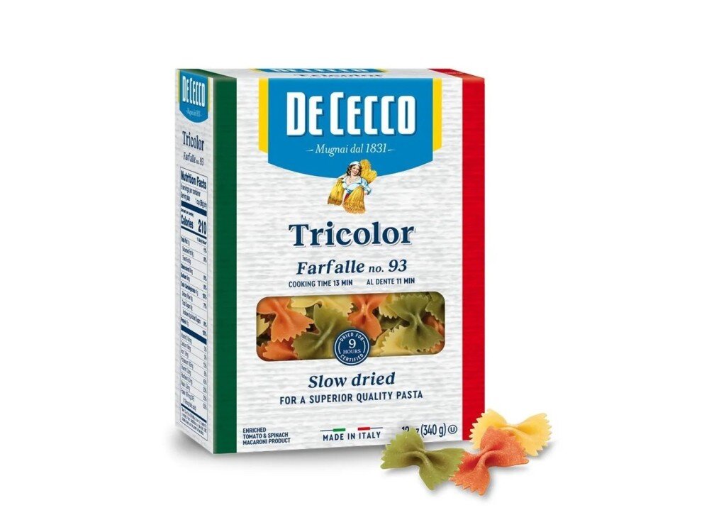 Паста De Cecco №93 Фарфалле Триколоре 500 г