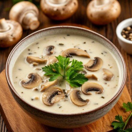 Крем-суп грибной