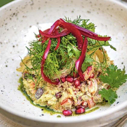 Салат мясной по Грузински