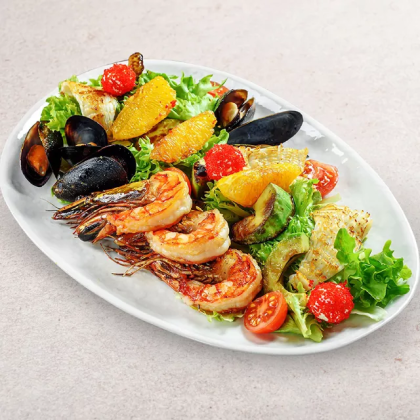 Салат с морепродуктами